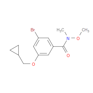Benzamide, 3-bromo-5-(cyclopropylmethoxy)-N-methoxy-N-methyl-
