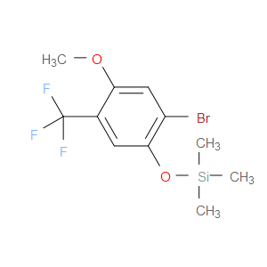 (2-bromo-4-methoxy-5-(trifluoromethyl)phenoxy)trimethylsilane