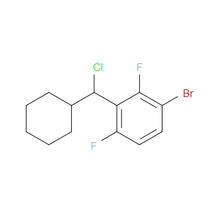 1-bromo-3-(chloro(cyclohexyl)methyl)-2,4-difluorobenzene