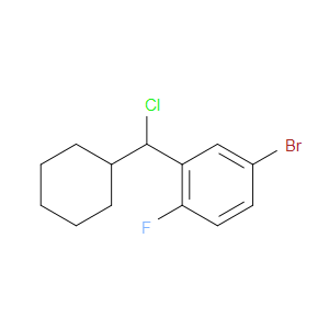 4-bromo-2-(chloro(cyclohexyl)methyl)-1-fluorobenzene