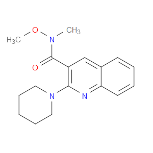 N-methoxy-N-methyl-2-(piperidin-1-yl)quinoline-3-carboxamide