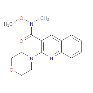 N-methoxy-N-methyl-2-morpholinoquinoline-3-carboxamide