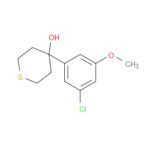 4-(3-Chloro-5-methoxyphenyl)tetrahydro-2H-thiopyran-4-ol