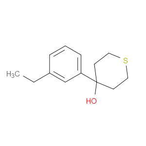 4-(3-Ethylphenyl)tetrahydro-2H-thiopyran-4-ol