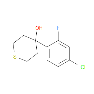 4-(4-Chloro-2-fluorophenyl)tetrahydro-2H-thiopyran-4-ol