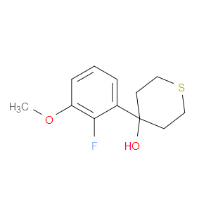 4-(2-Fluoro-3-methoxyphenyl)tetrahydro-2H-thiopyran-4-ol