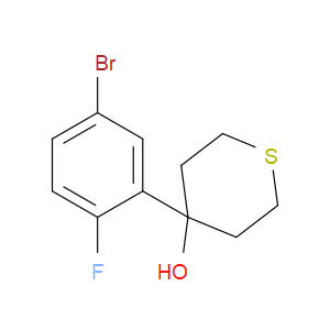 4-(5-Bromo-2-fluorophenyl)tetrahydro-2H-thiopyran-4-ol
