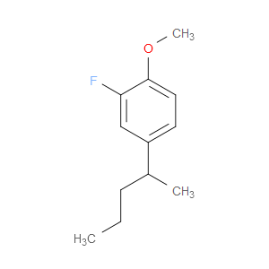 2-Fluoro-1-methoxy-4-(1-methylbutyl)benzene