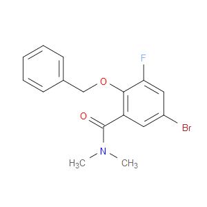 2-Benzyloxy-5-bromo-3-fluoro-N,N-dimethyl-benzamide
