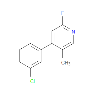 4-(3-Chlorophenyl)-2-fluoro-5-methylpyridine