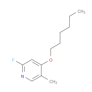 2-Fluoro-4-(hexyloxy)-5-methylpyridine