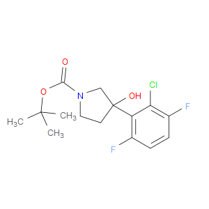 tert-butyl 3-(2-chloro-3,6-difluorophenyl)-3-hydroxypyrrolidine-1-carboxylate
