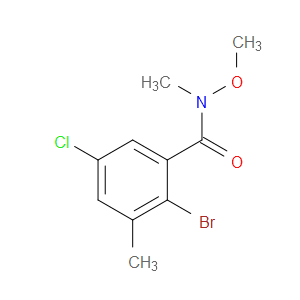 2-bromo-5-chloro-N-methoxy-N,3-dimethylbenzamide