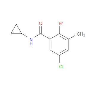 2-bromo-5-chloro-N-cyclopropyl-3-methylbenzamide