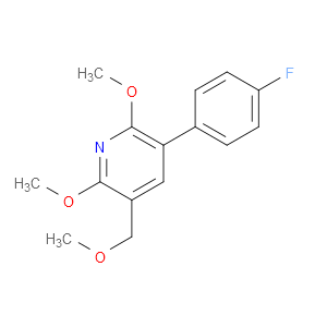 3-(4-fluorophenyl)-2,6-dimethoxy-5-(methoxymethyl)pyridine