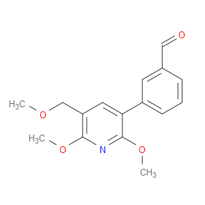 3-(2,6-dimethoxy-5-(methoxymethyl)pyridin-3-yl)benzaldehyde