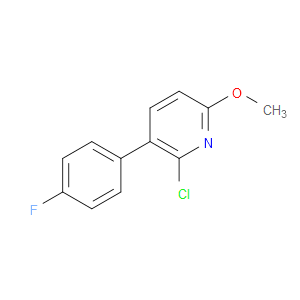 2-chloro-3-(4-fluorophenyl)-6-methoxypyridine