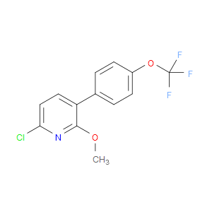 6-chloro-2-methoxy-3-(4-(trifluoromethoxy)phenyl)pyridine