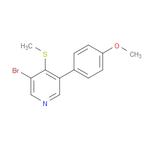 3-bromo-5-(4-methoxyphenyl)-4-(methylthio)pyridine