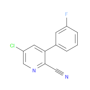5-chloro-3-(3-fluorophenyl)picolinonitrile