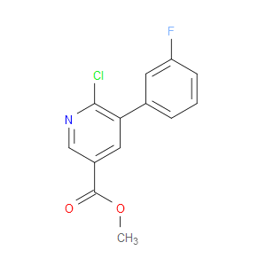 methyl 6-chloro-5-(3-fluorophenyl)nicotinate