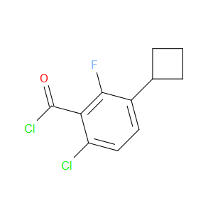 6-chloro-3-cyclobutyl-2-fluorobenzoyl chloride