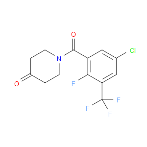 1-(5-chloro-2-fluoro-3-(trifluoromethyl)benzoyl)piperidin-4-one