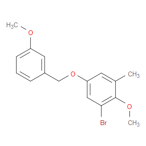 1-bromo-2-methoxy-5-((3-methoxybenzyl)oxy)-3-methylbenzene