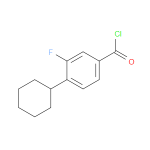 4-cyclohexyl-3-fluorobenzoyl chloride
