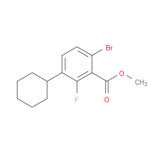 methyl 6-bromo-3-cyclohexyl-2-fluorobenzoate