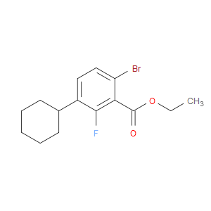 ethyl 6-bromo-3-cyclohexyl-2-fluorobenzoate