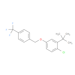 2-(tert-butyl)-1-chloro-4-((4-(trifluoromethyl)benzyl)oxy)benzene