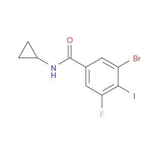 3-bromo-N-cyclopropyl-5-fluoro-4-iodobenzamide