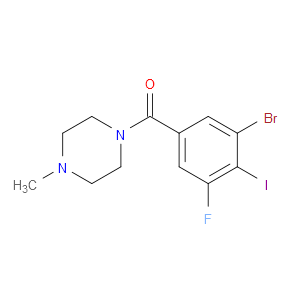 (3-bromo-5-fluoro-4-iodophenyl)(4-methylpiperazin-1-yl)methanone