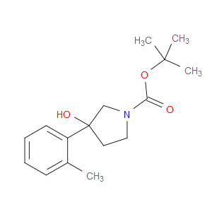 1,1-Dimethylethyl 3-hydroxy-3-(2-methylphenyl)-1-pyrrolidinecarboxylate