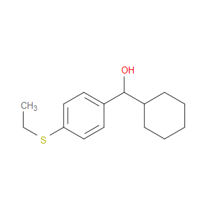 α-Cyclohexyl-4-(ethylthio)benzenemethanol