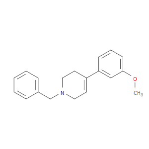 1,2,3,6-Tetrahydro-4-(3-methoxyphenyl)-1-(phenylmethyl)pyridine