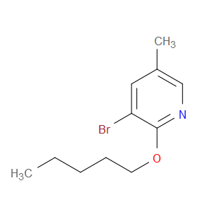 Pyridine, 3-bromo-5-methyl-2-(pentyloxy)-