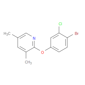 2-(4-Bromo-3-chlorophenoxy)-3,5-dimethylpyridine