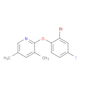 2-(2-Bromo-4-fluorophenoxy)-3,5-dimethylpyridine