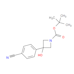 tert-butyl 3-(4-cyanophenyl)-3-hydroxyazetidine-1-carboxylate