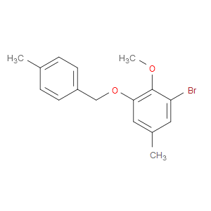 1-bromo-2-methoxy-5-methyl-3-((4-methylbenzyl)oxy)benzene