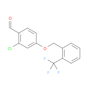 2-chloro-4-((2-(trifluoromethyl)benzyl)oxy)benzaldehyde