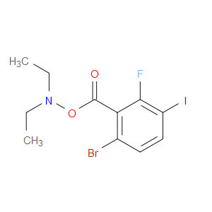 O-(6-bromo-2-fluoro-3-iodobenzoyl)-N,N-diethylhydroxylamine