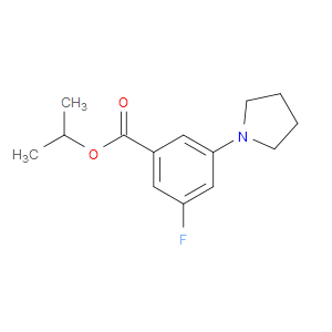 isopropyl 3-fluoro-5-(pyrrolidin-1-yl)benzoate
