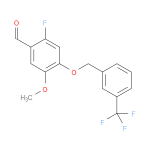 2-fluoro-5-methoxy-4-((3-(trifluoromethyl)benzyl)oxy)benzaldehyde
