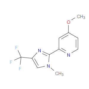 4-methoxy-2-(1-methyl-4-(trifluoromethyl)-1H-imidazol-2-yl)pyridine