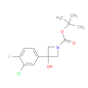 1,1-Dimethylethyl 3-(3-chloro-4-fluorophenyl)-3-hydroxy-1-azetidinecarboxylate
