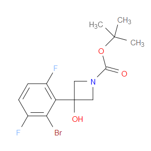 1,1-Dimethylethyl 3-(2-bromo-3,6-difluorophenyl)-3-hydroxy-1-azetidinecarboxy...