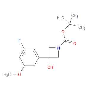 1,1-Dimethylethyl 3-(3-fluoro-5-methoxyphenyl)-3-hydroxy-1-azetidinecarboxylate
